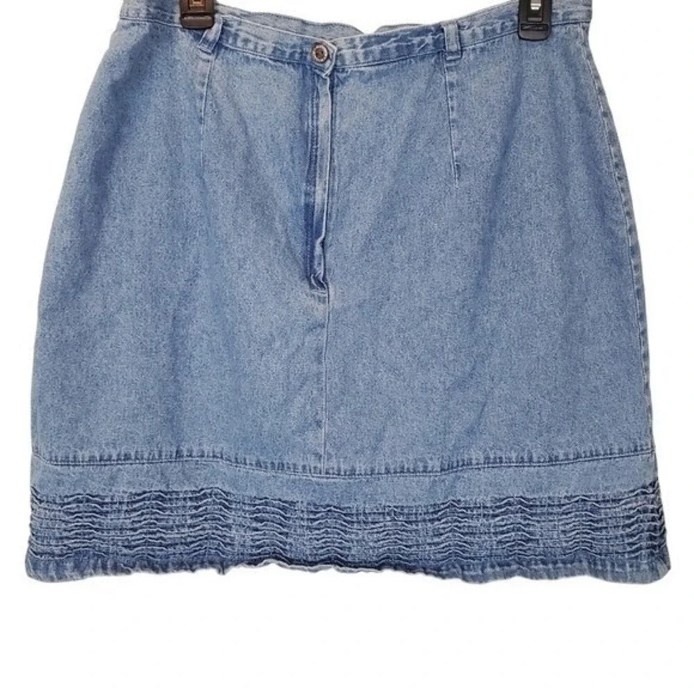 Route 66 Y2K‎ Denim Mini Skirt Blue Jean Juniors 17/18 Cotton 2000s Mallcore